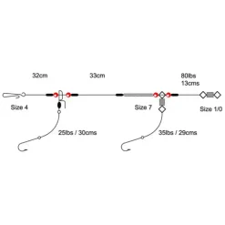 2 Hook Clipped Rig