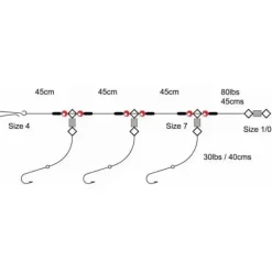 3 Hook Flapper Rig