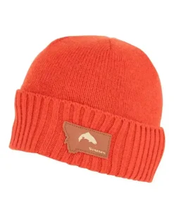 Big Sky Wool Beanie Simms Orange