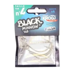 Black Minnow Krog Premium VMC Hooks