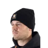 Black Patch Beanie