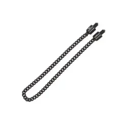 Black Stainless Chunky Chain - Plastic End
