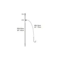 Distance Clip Down Rig - Haak: 1/0