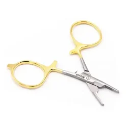 Forceps With Scissor 4" Straight Jaws