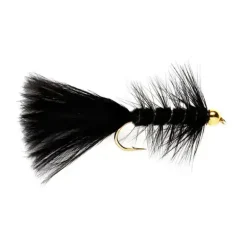 Gold Nugget Woolly Bugger Black