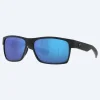 Half Moon - Shiny & Matte Black Frame 580G - Blue Mirror Gla