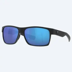 Half Moon - Shiny & Matte Black Frame 580G - Blue Mirror Gla