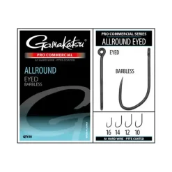 Pro Commercial Allround Eyed A1 Hooks - Barbless