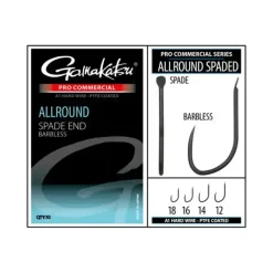 Pro Commercial Allround Spade A1 Hooks - Barbless