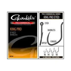 Pro Commercial King Pro Eyed A1 Hooks - Barbless