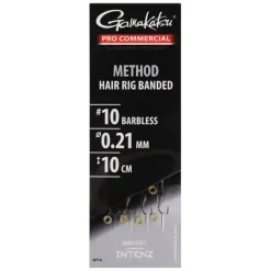 Pro Commercial Method Hair Rig Banded - Barbless