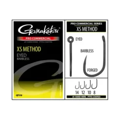 Pro Commercial XS Method Eyed A1 Hooks - Barbless