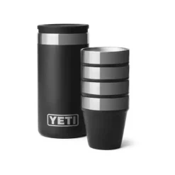 Shot Glasses & Case - Black