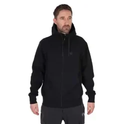 Stealth Zip Hoody Black